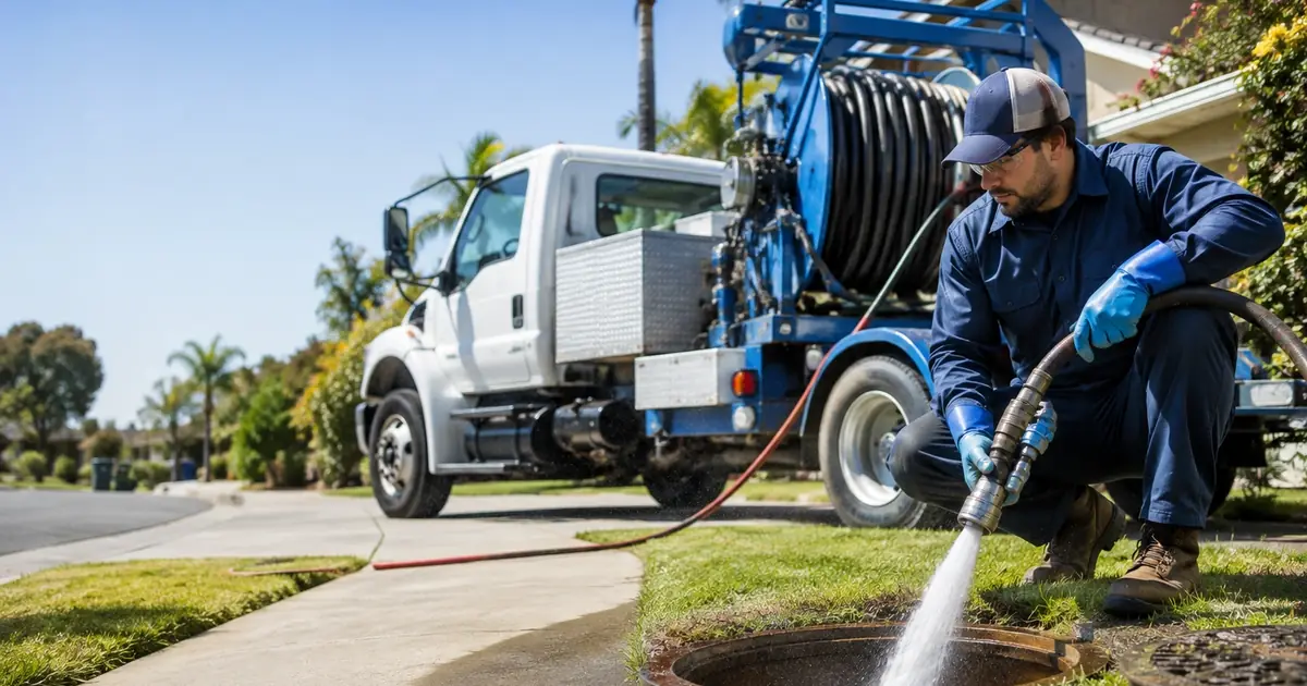 Hydro jet sewer cleaning Whittier