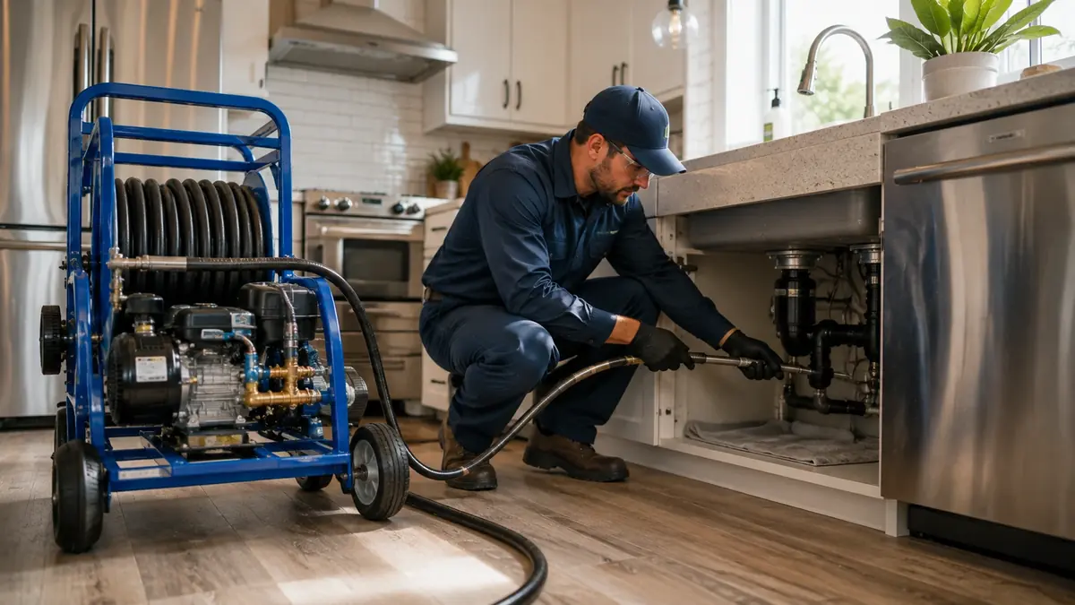 Kitchen Drain Hydro Jetting in Whittier