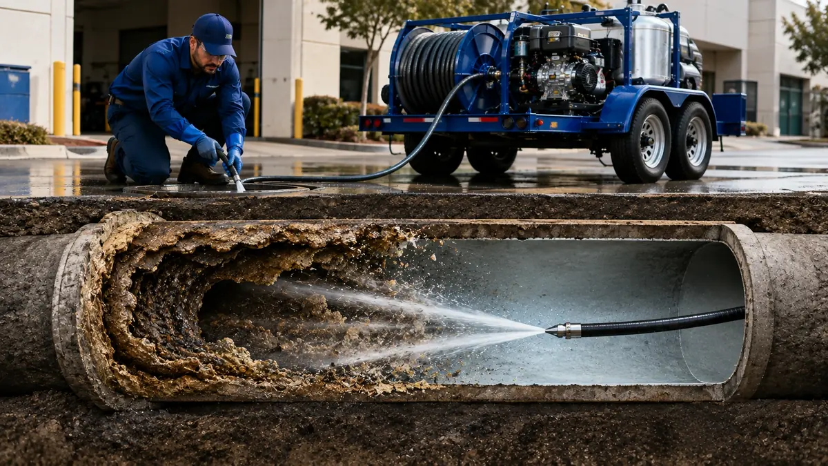 Sewer Pipe Descaling in Whittier